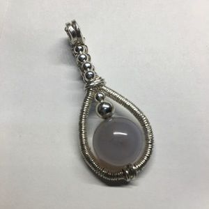 Silver pendant, handmade